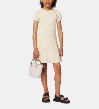 Robe de cérémonie en tricot - Michael Kors Kids - Doré clair