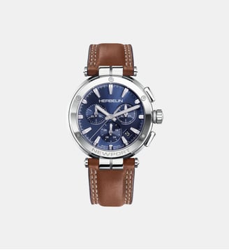 Montre Newport Bleu 37658AP15GD - Herbelin - Argenté