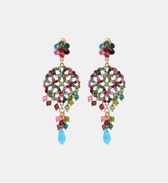 Boucles d'oreilles tiges percées graphiques   - Chiara - Satellite - Multicolore