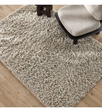 Tapis tissé à la main, en pure laine - AM.PM - Gris