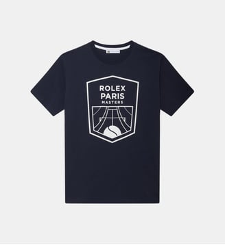 T-shirt coton Big Logo Rolex Paris Masters - Roland-Garros - Bleu marine