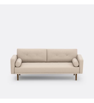 Canapé convertible 3 places, Tuske - La Redoute Interieurs - Beige lin