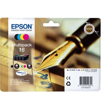 Cartouche d'encre T1626 série Stylo plume N CMJ - Epson - Multicolore