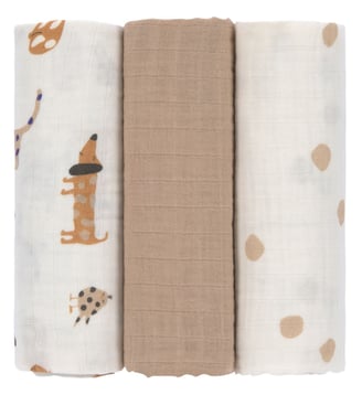 Lot de 3 langes - Lassig - Marron