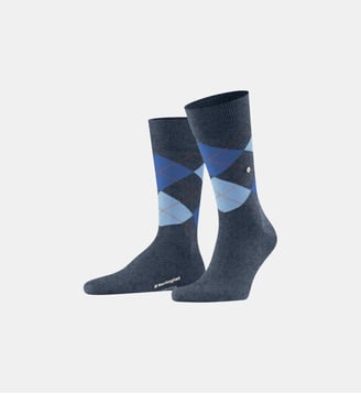Chaussettes Edinburgh - Burlington - Bleu foncé