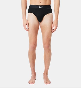 Lot de 3 slips jersey stretch - Lacoste - Noir