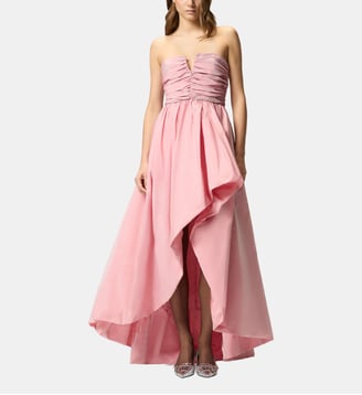 Robe longue et élégante en taffetas - Pinko - Rose