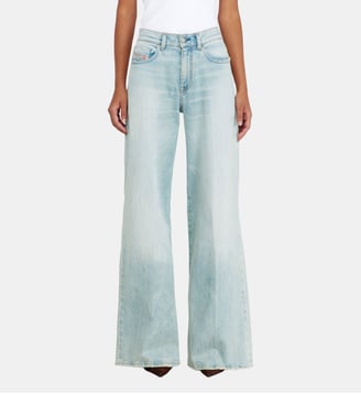 Flare Jeans Regular Waist 1978 D-Akemi - Diesel - Bleu clair