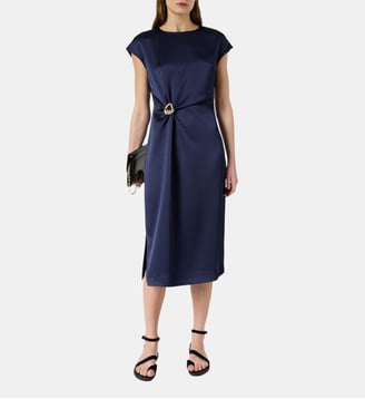 Robe satinée drapée - RIALYA Gerard Darel