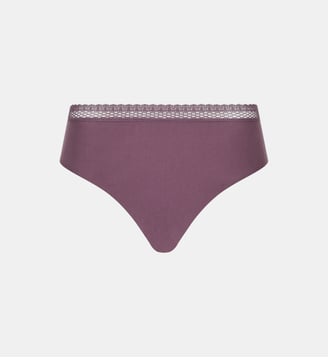 Slip taille haute échancrée confort - Chantelle - Violet foncé