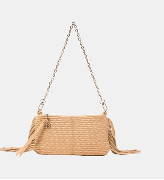 Pochette Miss M pouch effet naturel - Maje - Beige