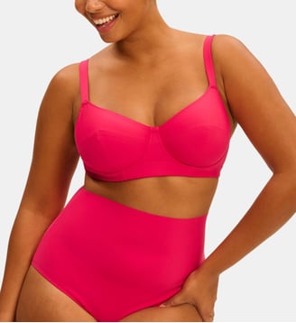Haut de maillot de bain avec armatures - Lipstick - Simone Pérèle - Rose