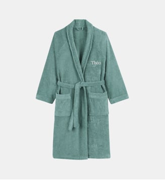 Peignoir éponge col châle personnalisé La Redoute Interieurs