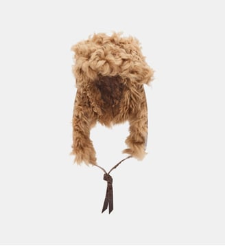 Chapka en cuir et laine - DEEDEE - Gerard Darel - Marron