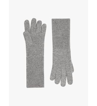 gants Jacky en cachemire - Agnès b. - Gris chine