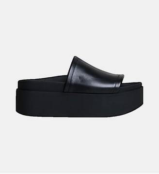 Mules plateforme Ethel en cuir - Jonak - Noir