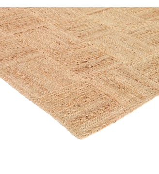 Tapis tissage carreaux en jute - La Redoute Interieurs - Naturel