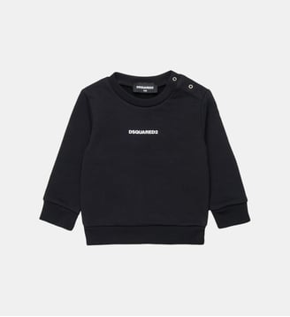 Sweat-shirt à col ras du cou avec logo - Dsquared2 - Noir