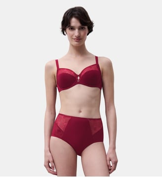 Culotte taille haute - Chantelle - Acidulated raspberry