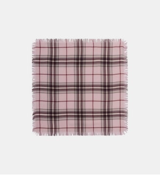 Mini carré Swann Tartan - Bompard - Rose quartz et grenat