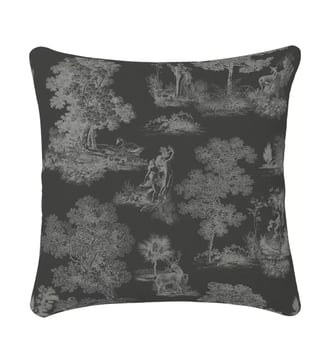 Housse de coussin lin & coton - Garnier Thiebaut - Carbone