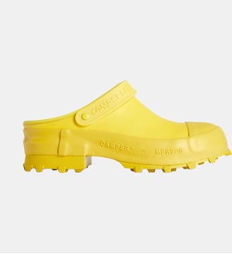 Sandales cuir TRAKTORI - Camperlab - Jaune