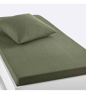 Drap-housse enfant uni gaze de coton La Redoute Interieurs