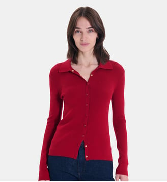 Gilet Gally - Zapa - Rouge carmin