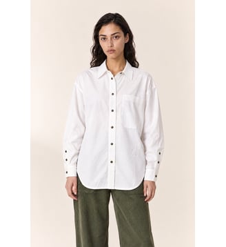 Chemise Cox Plain - Leon & Harper - White