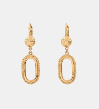 Boucles d'oreilles créoles   - Farah - Satellite - Doré