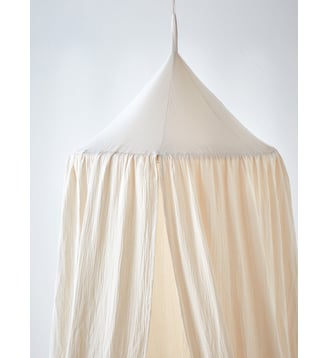 Ciel de lit en gaze de coton - Cyrillus - Blanc