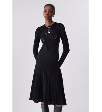 Robe midi en maille - Liu Jo - Noir