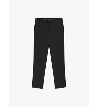 pantalon en gabardine de laine - Agnès b. - Noir