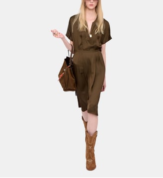 Robe Riaz Satin - Zadig&Voltaire - Vert moss