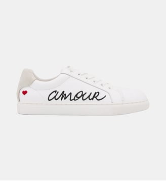 Baskets En Cuir Simone Amour - Bons Baisers - Blanc