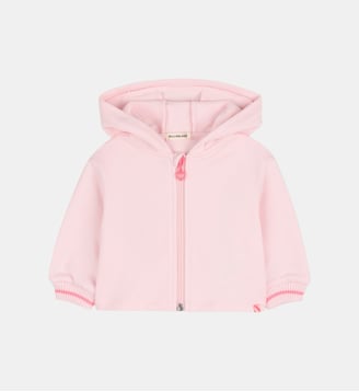 Sweat zippé à capuche - Billieblush - Rose
