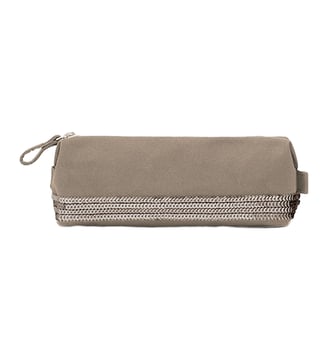 Trousse Écolier En Toile - Vanessa Bruno - Gris zinc