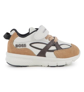 Baskets basses à lacets - BOSS Kidswear - Tourbe