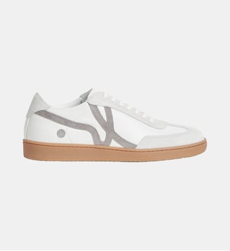 sneakers b. long en agneau plongé - Agnès b. - Multicolore