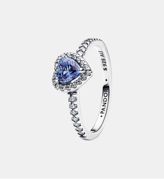 Bague Cœur Surélevé Bleuet Scintillant Pandora