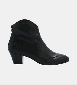 Boots celestine - cuir imprimé façon animalier Colisée Paris