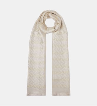 Étole monogramme jacquard - Liu Jo - Beige