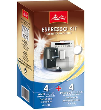 Produit de Nettoyage Espresso Kit 4 détartrants + 4 nettoyant - Melitta - Standard