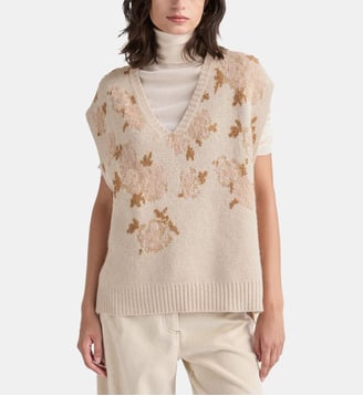 Gilet poppy en jacquard - Momonì - Multicolore