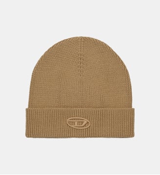 Bonnet en laine mélangée de marque - Diesel Kids - Beige
