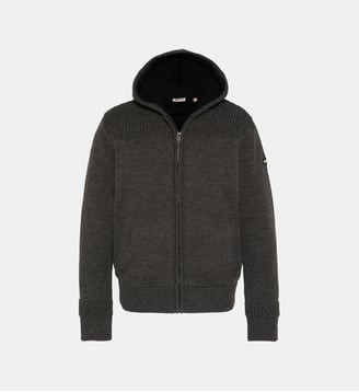 Gilet Fact avec capuche - Schott - Anthracite