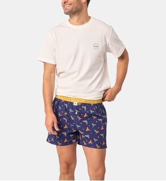 Caleçon Coco Loco en coton biologique - Billybelt - Bleu profond
