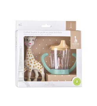 Coffret Sophie la girafe et tasse anti-fuite - Vulli - Multicolore