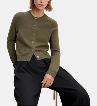 Cardigan droit en cachemire Bompard