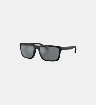 Lunettes de soleil Rectangulaire EA4219 - Emporio Armani - Noir mat